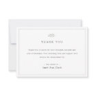 Simple Custom Funeral Thank You Note