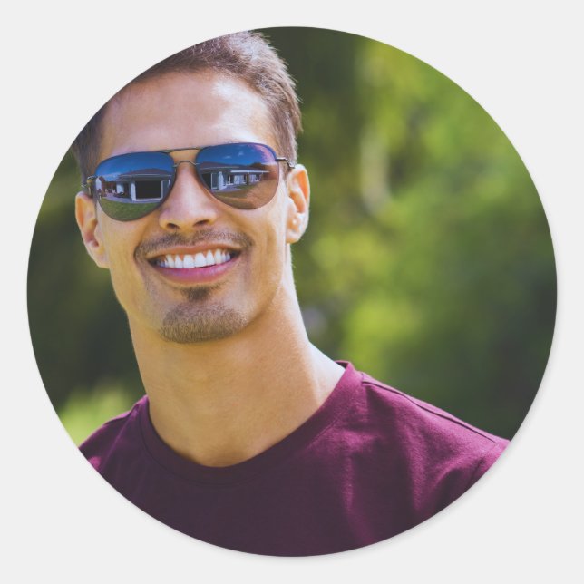 Simple Custom Image Sticker , Custom Photo Sticker (Front)