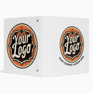 Simple Custom Logo and Text Business Binder
