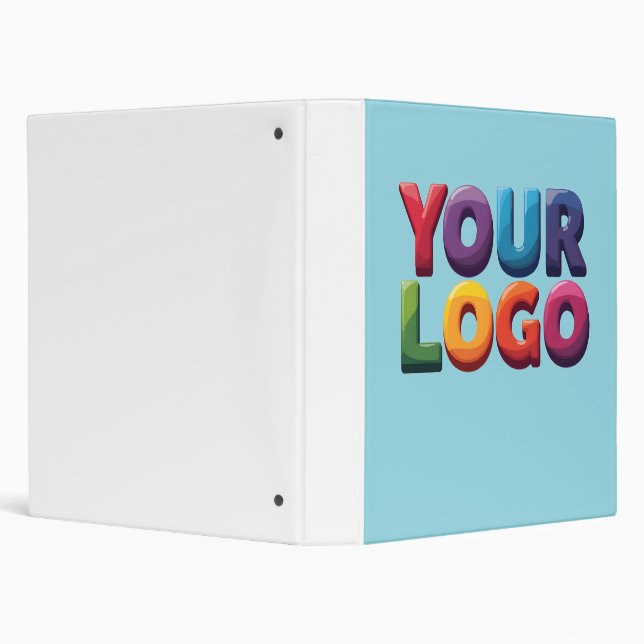 Simple Custom Logo and Text Business Binder (Background)