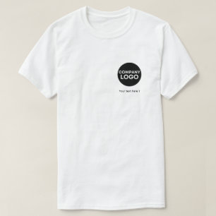 Simple custom Logo and Text Promotional Business T-Shirt