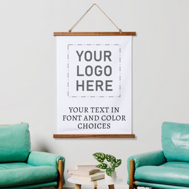 Simple Custom Logo Personalized Hanging Tapestry (Living Room)