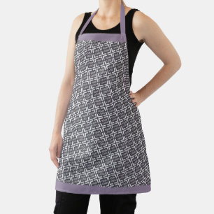 Simple Custom Logo Seamless Repeat Pattern Aprons