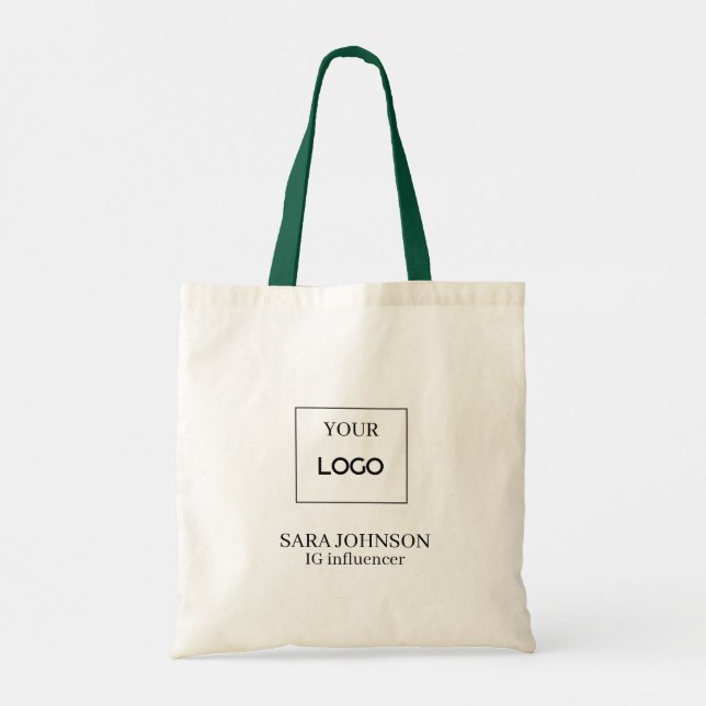 Simple Custom Logo Tote Bag (Back)
