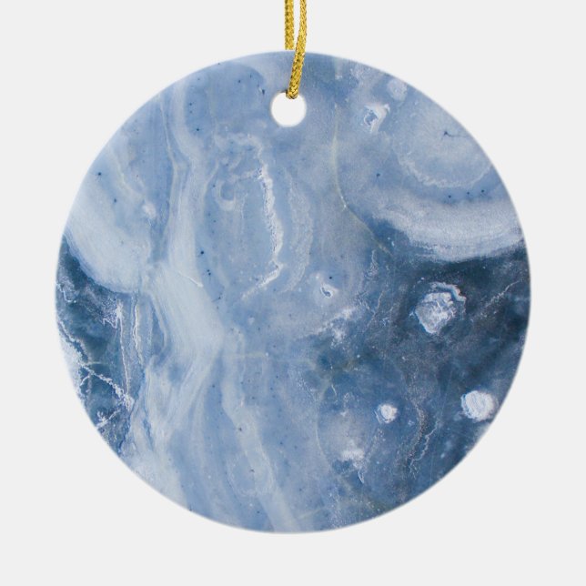 simple custom marble ceramic ornament (Front)
