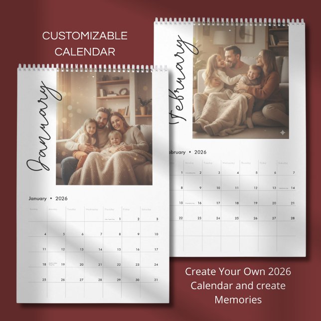 Simple Custom Modern Design Photo Calendar (Creator Uploaded)