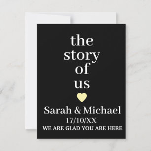 SIMPLE CUSTOM NAME & TEXT MODERN WEDDING THANK YOU CARD
