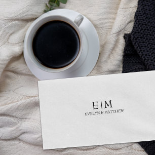 Simple Custom Names Monogram  Rubber Stamp