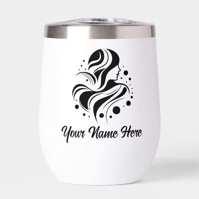 Simple Custom Personalize Logo Water Bottle  (Front)