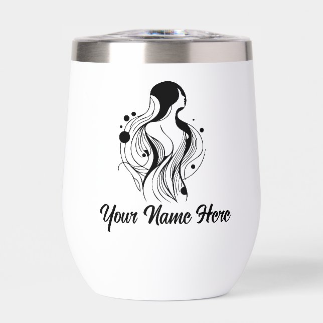 Simple Custom Personalize Logo Water Bottle  (Front)