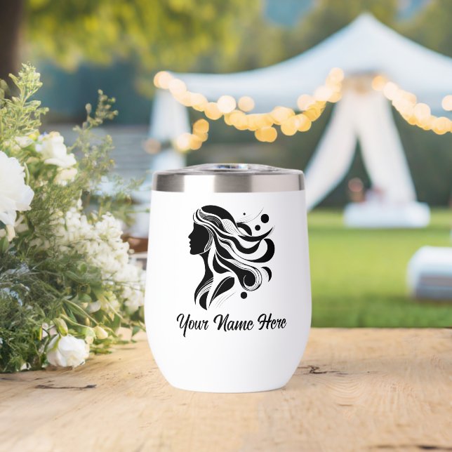 Simple Custom Personalize Logo Water Bottle  (Wedding (Rotated))