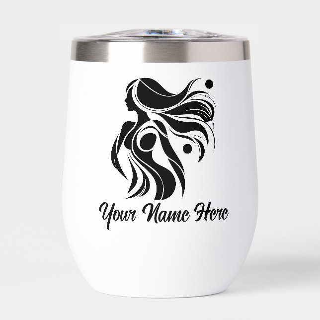 Simple Custom Personalize Logo Water Bottle  (Front)