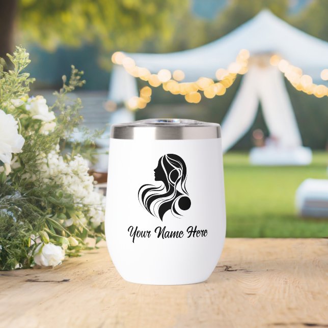 Simple Custom Personalize Logo Water Bottle  (Wedding (Rotated))