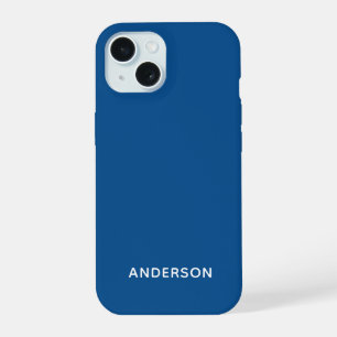 Simple Custom Personalized Cosmic Orange iPhone 15 Case
