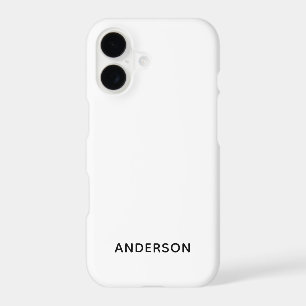 Simple Custom Personalized White