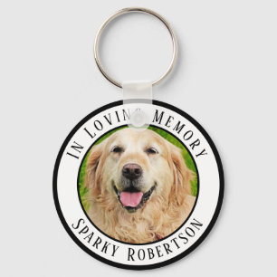 Simple Custom Pet Memorial Keychain