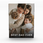 simple custom photo best dad ever photo block<br><div class="desc">Personalized photo blocks make great gifts for any dad.  Personalize with your own text and photo to make the perfect gift for fathers day,  christmas or dads birthday.</div>
