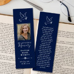 Simple Custom Photo Laminated Memorial Bookmarks<br><div class="desc">Our thoughts are with you at this very sad time and we want to make remembering your loved one a very easy process. That's why we have designed these laminated memorial bookmarks to make them quick to personalize with your own custom photo and wording. The simple design allows you to...</div>