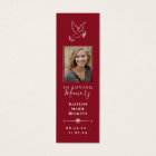 Simple Custom Photo Laminated Memorial Bookmarks