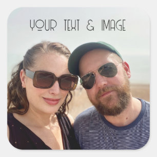 Simple Custom Photo Personalised Sticker
