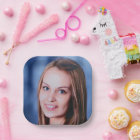 Simple Custom Photo Personalized Paper Plate