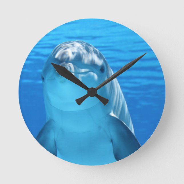 Simple Custom Photo  Round Clock (Front)