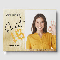 Simple Custom Photo Sweet Sixteen Birthday
