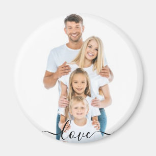Simple custom Photo & Text Photo Collage family Magnet