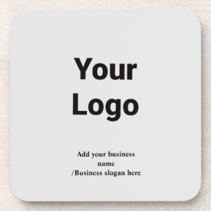 Simple custom QR code add you name logo Classic Ro Coaster