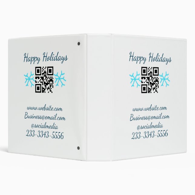 simple custom QR code add your name text  Classic  Binder (Background)