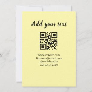 simple custom QR code add your name text  Classic  Invitation