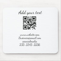 simple custom QR code add your name text  Classic 