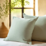 Simple custom sage green background throw pillow<br><div class="desc">Simple elegant calming sage-green custom background.</div>
