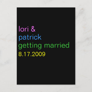 Simple Custom Save The Date Invite