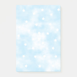 Simple Custom Stars Sky Watercolor Post-it Notes