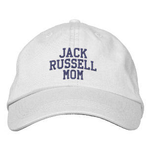 Simple custom text Jack Russell Mom Embroidered Hat