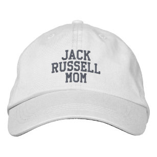Simple custom text Jack Russell Mom Embroidered Hat