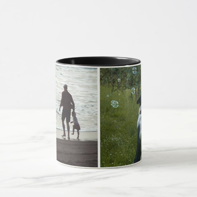 Simple Custom Two Photo Mug (Center)