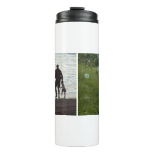 Simple Custom Two Photo Thermal Tumbler