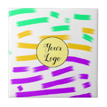 simple custom yellow blue watercolor add logo mini