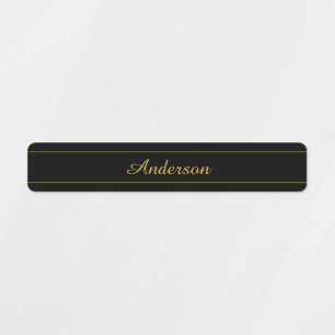 Simple Customizable Gold & Black Text Design