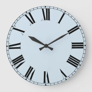 Simple customizable roman numerals large clock
