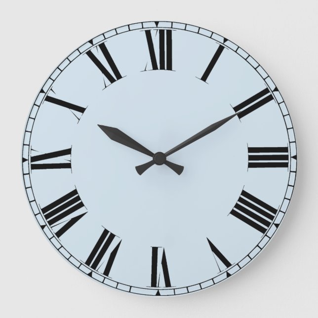 Simple customizable roman numerals large clock (Front)