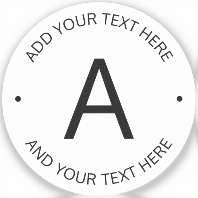 Simple Customizable Text | Transparent with Black (Front)