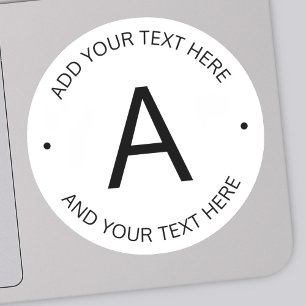 Simple Customizable Text   Transparent with Black