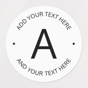 Simple Customizable text   White & Black