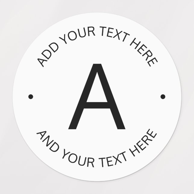 Simple Customizable text | White & Black (Design 1)