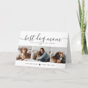 Simple Customized Pet Dog Mothers Day Cards
