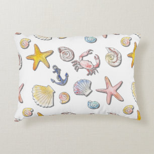 Simple Cute Beach Design  Accent Pillow