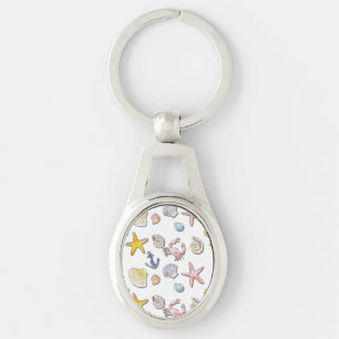 Simple Cute Beach Design Keychain